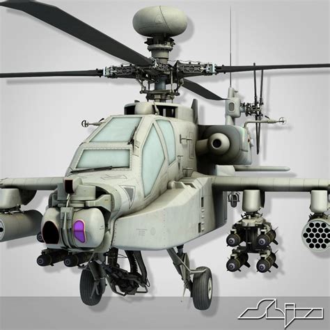 apache helicopter 3d model