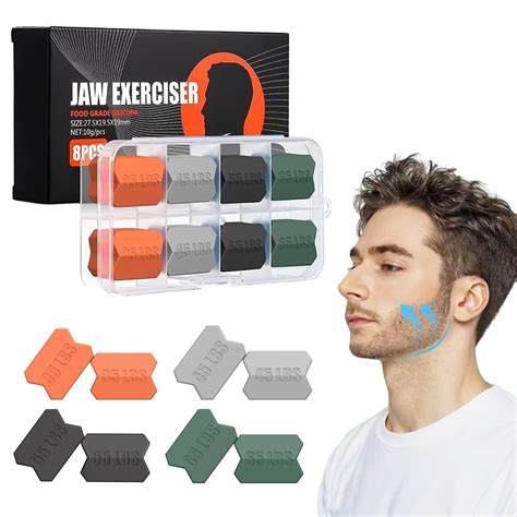 Mua YdseozOA 8 Piece Jaw Trainer Silicone Jawline Trainer Jaw Trainer