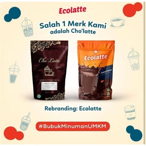 Jual BUBUK MINUMAN ANEKA RASA ECOLATTE RASA CAPPUCINO 1kg 2pcs EX CHO