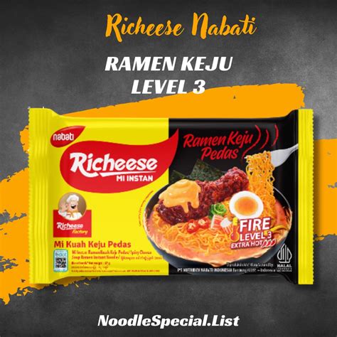 Jual Richeese Mie Instan Goreng Ramen Mi Goreng Richeese Pedas Level 0