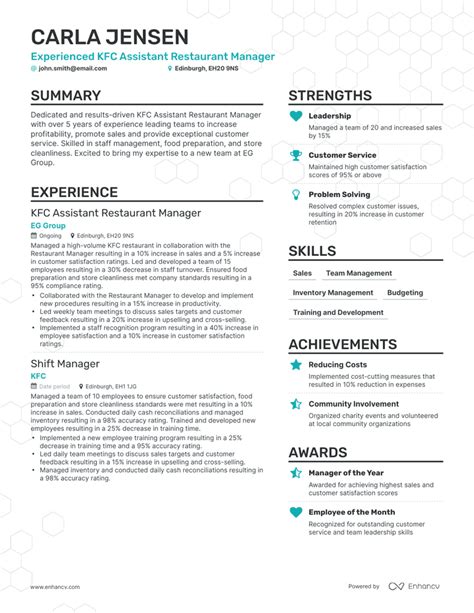 Starbucks Store Manager Resume Examples Guide For