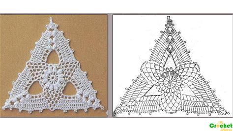 Triangle Crochet Motif ️ Mycrochetpattern