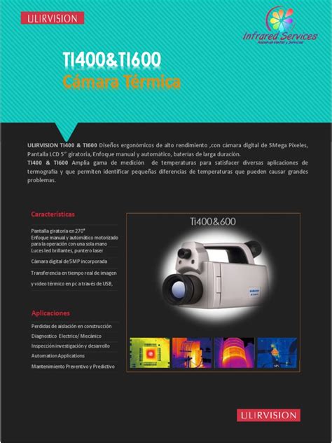 Cámaras Térmicas Ti400 Y Ti600 Especificaciones Pdf Informática Tecnología De Información