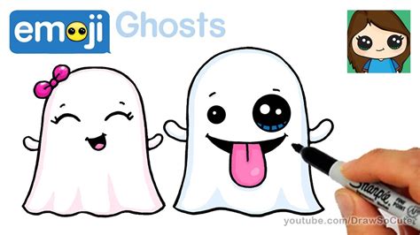 Cute Ghost Drawing Step By Step Learn how to draw cute chibi kawaii ...