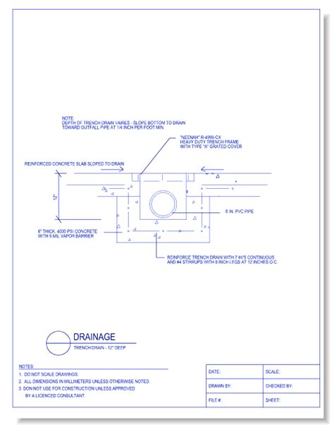 Trench Drain Cad Detail Best Drain Photos Primagem Org