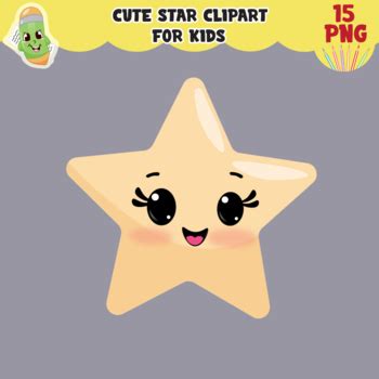 Cute Stars Character Clip Art Set - Clip Art Library