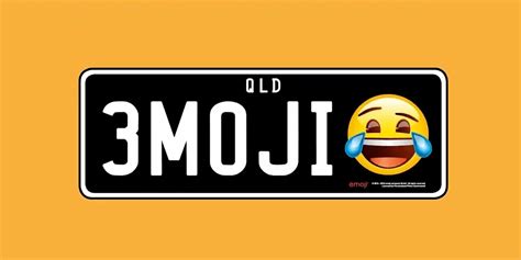 Personalized License Plates With Emojis