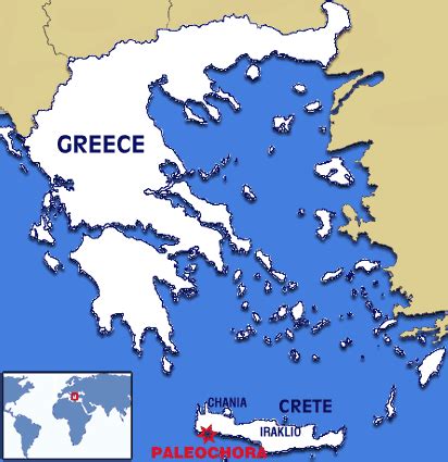 Map Of Crete And Greece - Yetta Katerine