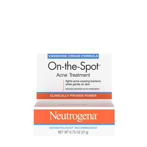 Neutrogena 25 Benzoyl Peroxide Acne Spot Treatment Pimple Gel 075