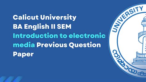 Ba English Introduction To Electronic Media Previous Year Question