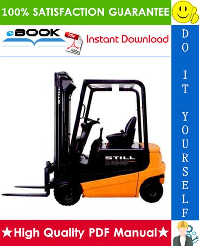 Still R R R Electric Fork Truck Service Repair Manual