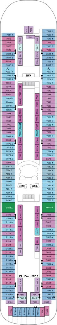 Royal Caribbean Vision of the Seas Deck Plans: Ship Layout, Staterooms ...