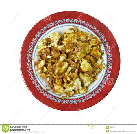 Farofa De Ovos Scrambled Eggs With Cassava Flour Typical Food Of