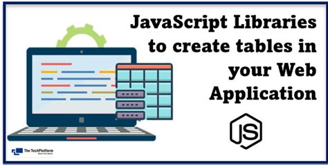 Top 5 Javascript Library That You Can Use To Create Tables