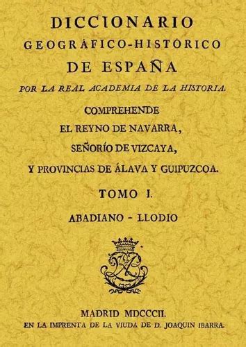 Libro Diccionario Geogr Fico Hist Rico Del Reino De Nav Env O Gratis