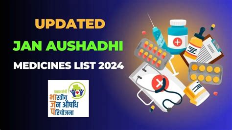 Updated Pradhan Mantri Jan Aushadhi Medicines List 2025