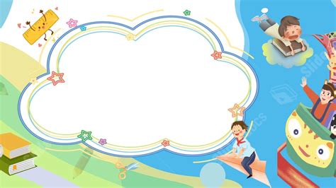 Blue Child Train Learn Cartoon Kids Powerpoint Background For Free ...