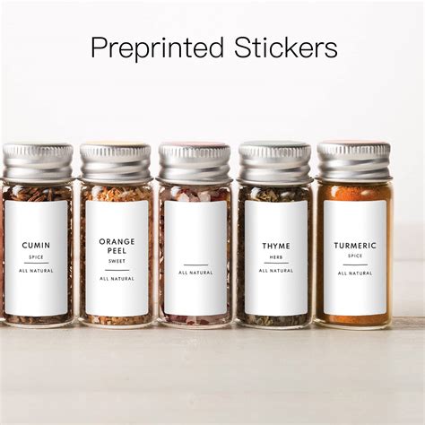 VUDECO Spice Labels 145PCS Spice Jar Labels in Total Pantry Labels for ...