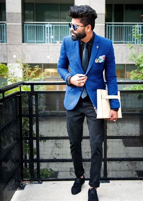 Mens Blue Blazer With Jeans