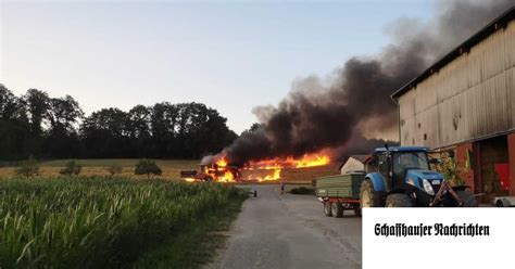 Randegg Technischer Defekt L St Brand Aus Schaffhauser Nachrichten