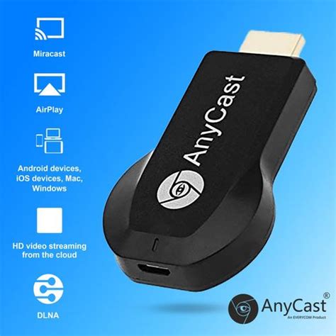 Anycast Sans Fill 1080p Hdmi Display Tv Dongle Récepteur Noir Fiche Technique Et Prix Au Maroc