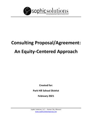 Fillable Online Boepublic Parkhill K Mo Consulting Proposal Agreement