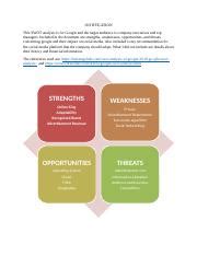 Maxwell Nweke W Polished Draft Swot Analysis Docx Justification