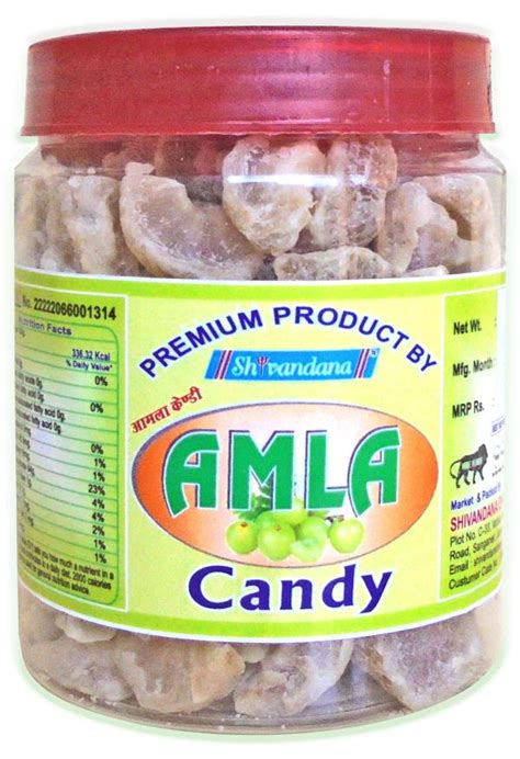 Premium Quality Pure Dried Dry Sweet Amla Sweet Candy Indian