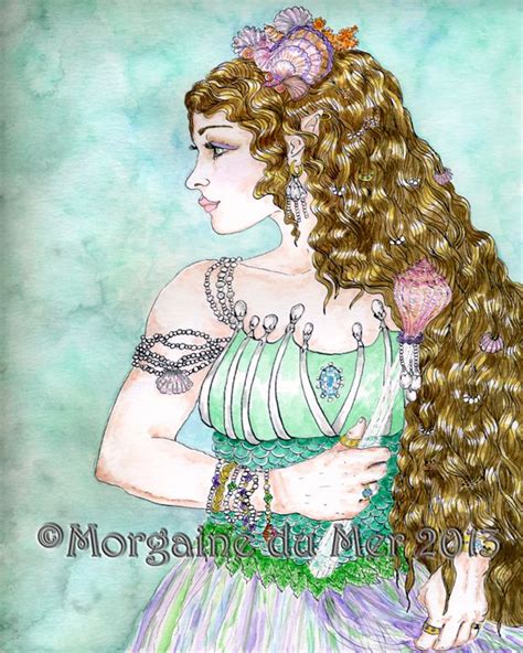 Fand Celtic Sea Goddess Fairy Queen Fantasy Art Giclee Print Fantasy