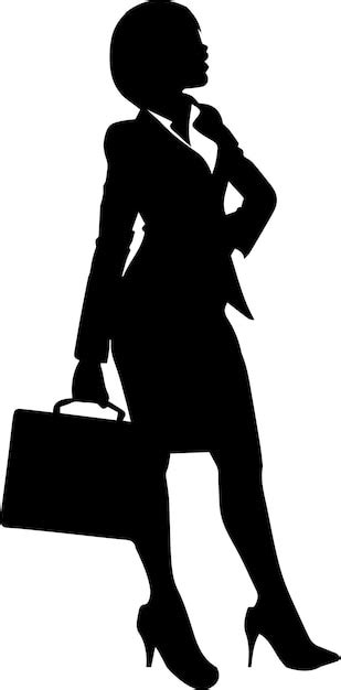 Premium Vector Business Women Vector Silhouette 2