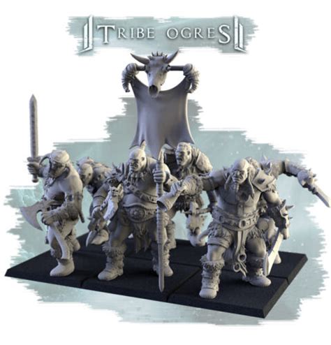 Tribe Ogres X6 Northern Ogre Rpg Wargames Fantasy Dnd Monstrous Ogre