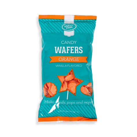 Orange Vanilla Flavored Candy Wafers 12 Oz Edible Chocolate