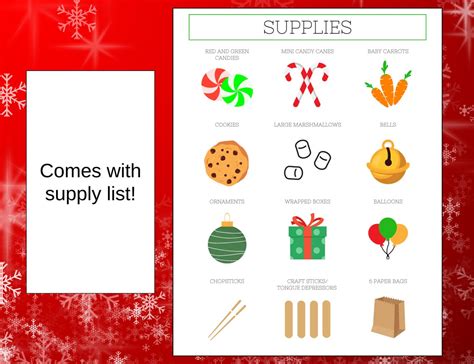 Christmas Minute to Win It Printable Game Ideas With Supply List and ...