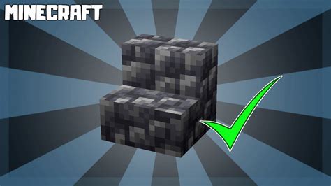 Minecraft How To Make Cobbled Deepslate Stairs Youtube