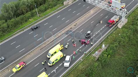 Woman Fighting For Life Following Serious M1 Crash Closing The Motorway