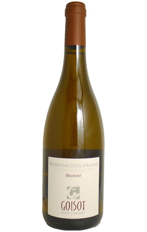 Aoc Bourgogne C Tes D Auxerre Biaumont Blanc Domaine Goisot