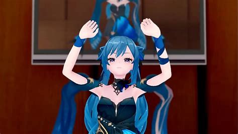 Genshin Impact Keqing Undress Dance And Nude Sex With Kaedehara Kazuha Hentai Mmd D Blue Hair
