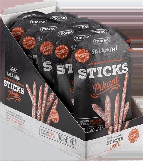 F R Gourmets Luftgetrocknete Mini Salami Sticks