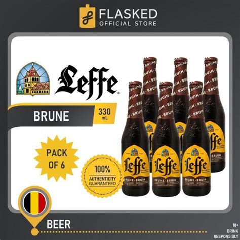 Leffe Brune Belgian Beer 6 Bottles 330mL Lazada PH