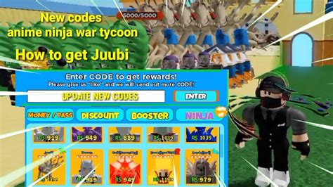 Update New Codes Get Free Juubi In Anime Ninja War Tycoon Roblox