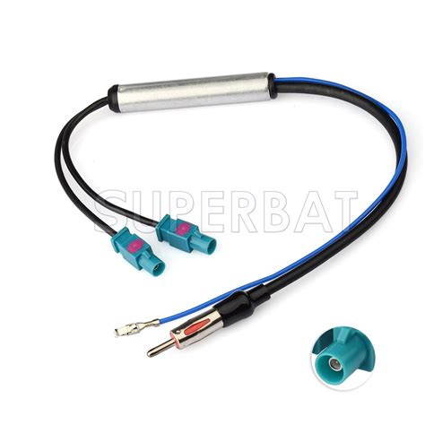 Superbat Dual Fakra Radio Aerial Antenna Amplified Adapter Diversity