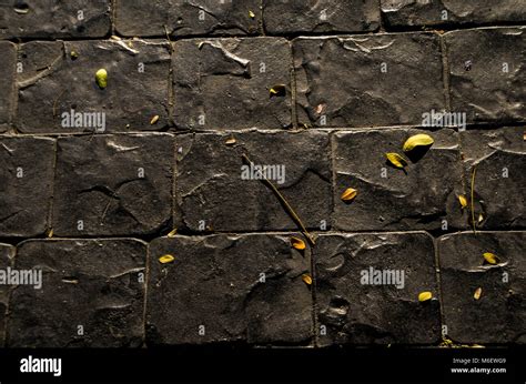 Black brick texture for 3D and illustration design wallpaper background ...