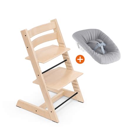 Stokke Set Tripp Trapp Natur Mit Newborn Set In Braun Black Friday