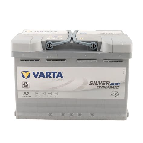 VARTA A7 Silver Dynamic AGM 12V 70Ah 760A Autobatterie Start Stop 570