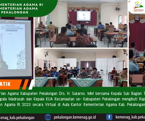 Buka Rakernas Kemenag 2023 Gus Men Hilangkan Praktik Korupsi