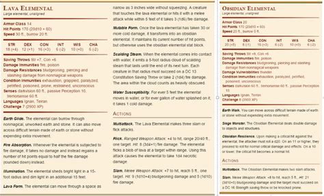 5e Help Fine Tuning The Lavaobsidian Elemental Dndmonsters Element