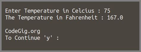 Python Wap To Convert Temperature From Celcius To Fahrenheit In Python 14 Codegig For