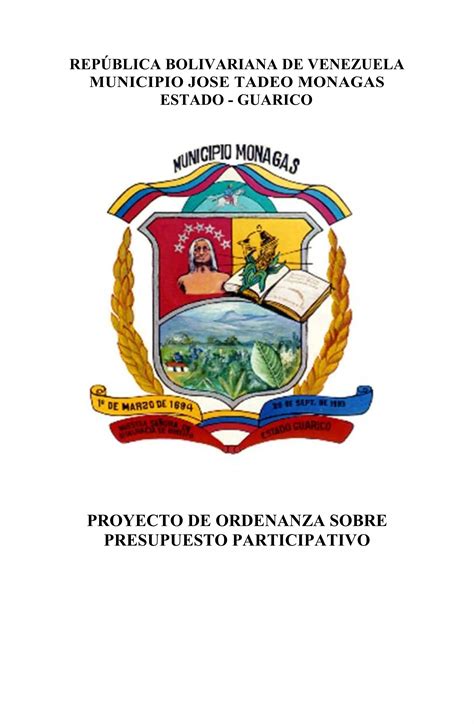 Proyecto De Ord Presupuesto Participativo Pdf Descarga Gratuita