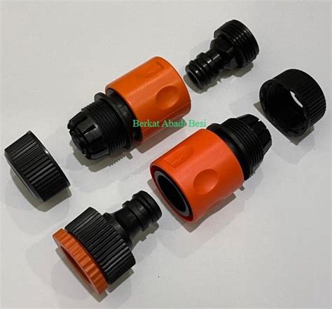 Sambungan Selang Air Coupler Quick Conector Set 4pcs 1 2 5 8 3 4