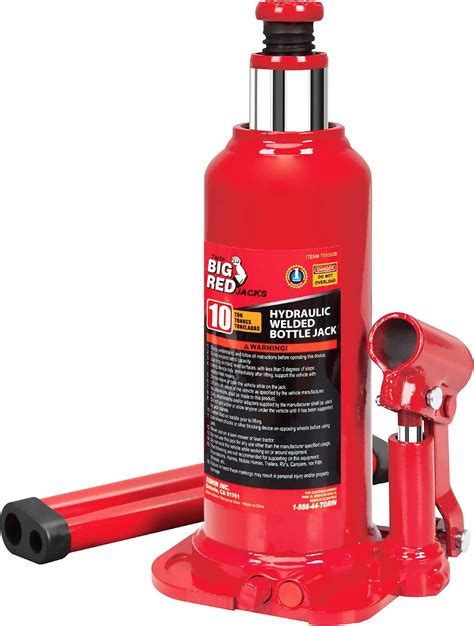 BIG RED T91003B Torin Hydraulic Welded Bottle Jack 10 Ton 20 000 Lb